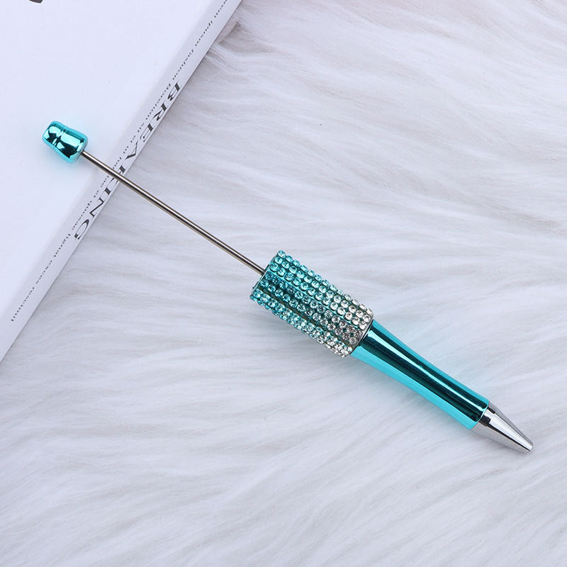 Wholesale 50pcs Diamond Diy Creative Plastic Cute Puzzle Beaded Round Beads Diamond Cute Pen